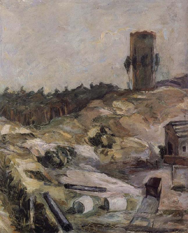 Max Beckmann Water tower in Hermsdorf oil painting image
